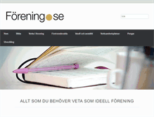 Tablet Screenshot of forening.se